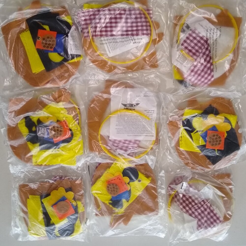 DIY Craft Kit: Scarecrow Felt Headband x 9 New